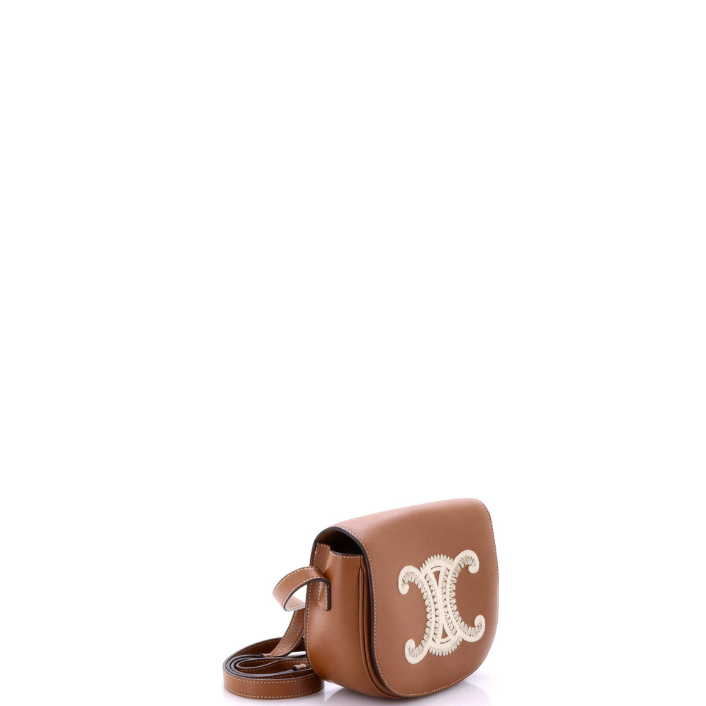 Cuir Triomphe Folco Bag Embroidered Leather