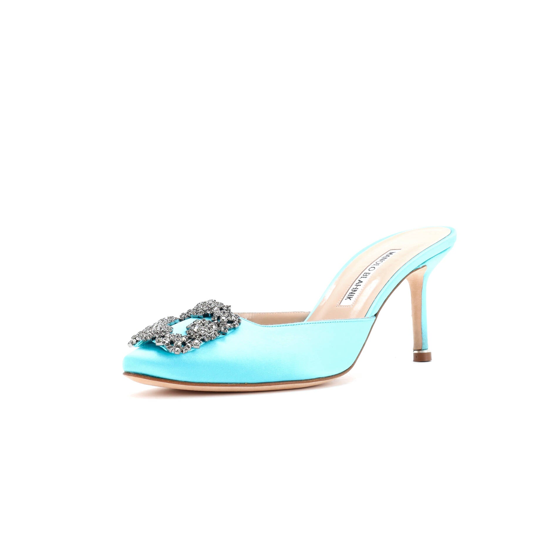 Women's Hangisimu Heeled Mules Satin 70