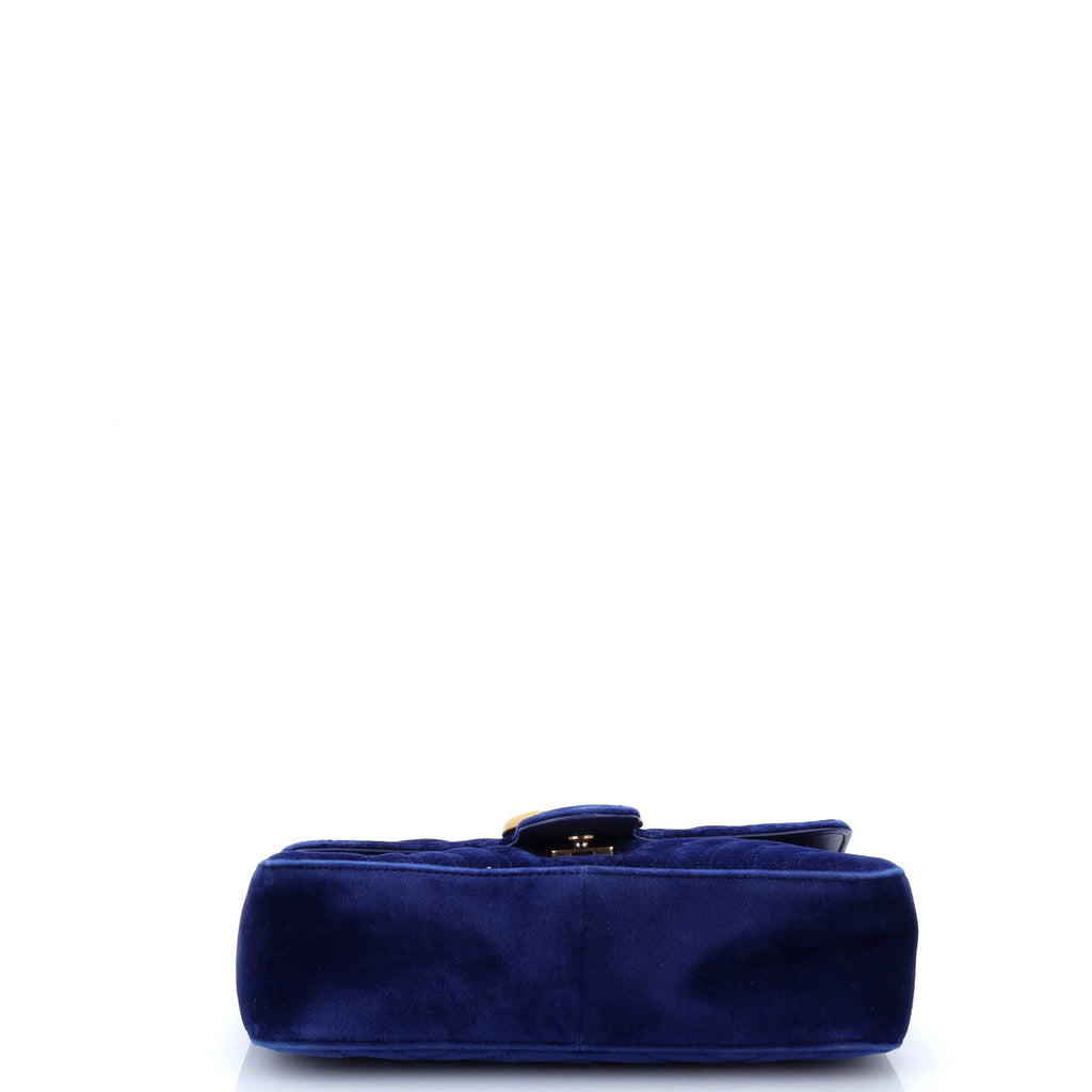 GG Marmont Flap Bag Matelasse Velvet Small