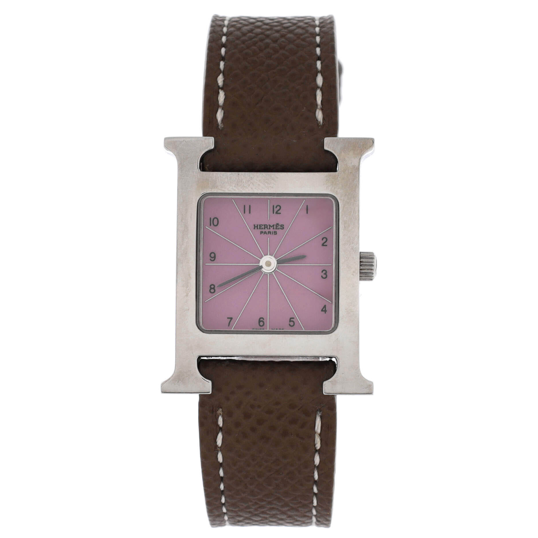Heure H Quartz Watch Stainless Steel and Leather 17