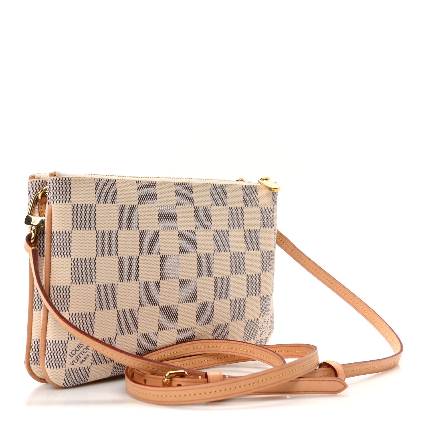 Damier Azur Double Zip Pochette