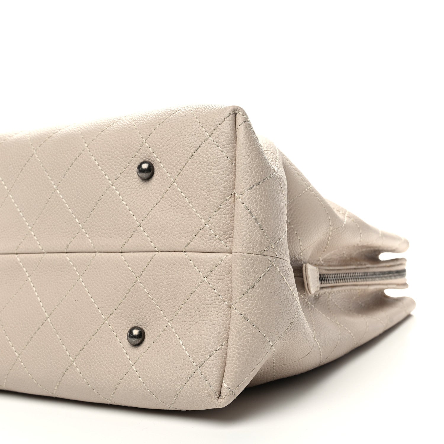 Grained Vegetal Calfskin Urban Shopping Tote Light Beige