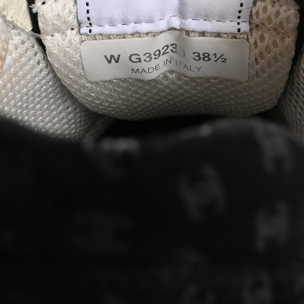 Suede Calfskin Printed CC Sneakers 38.5 Black