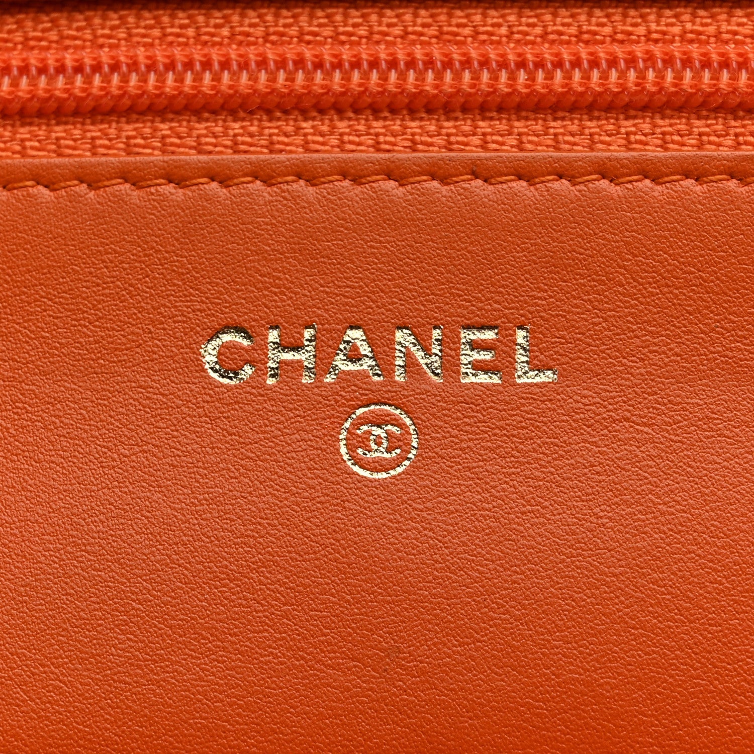 Snakeskin Wallet On Chain WOC Orange