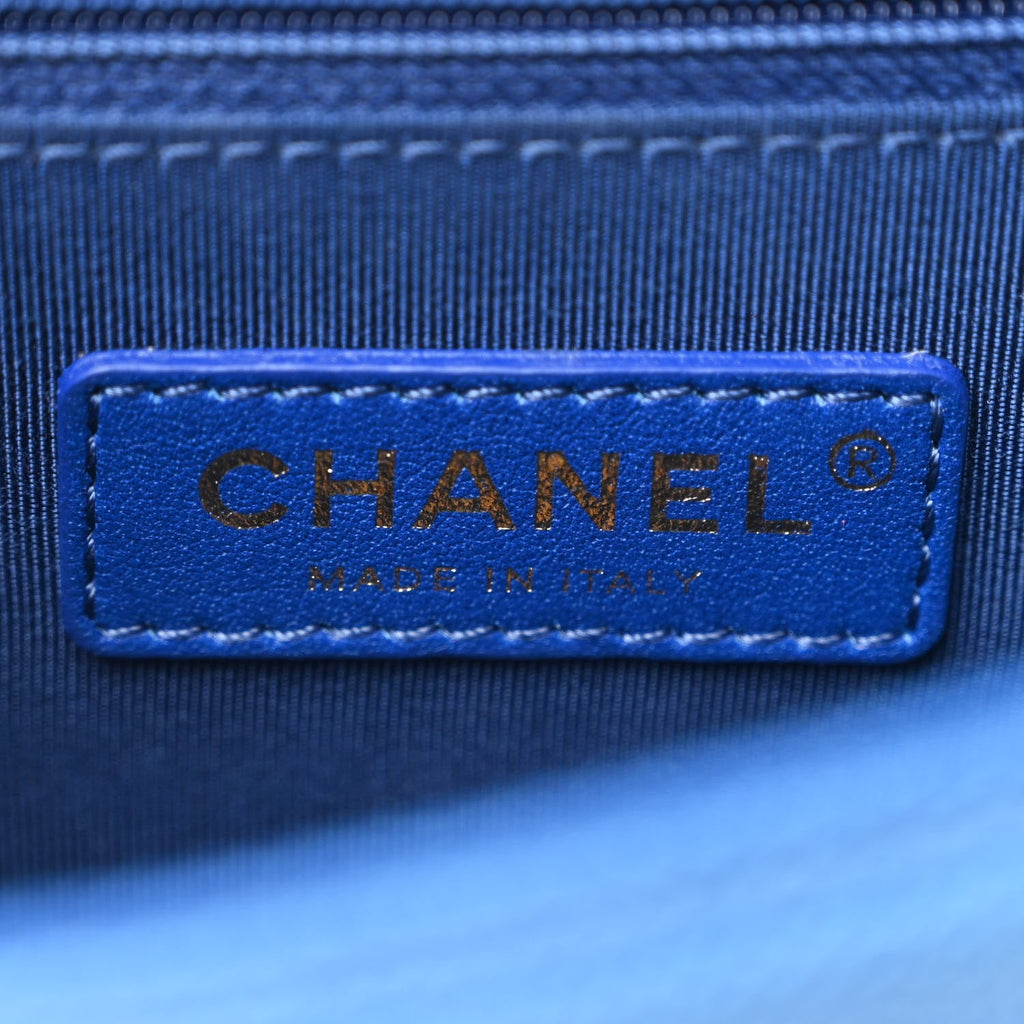 Caviar Quilted Sunset On The Sea Waist Bag Blue