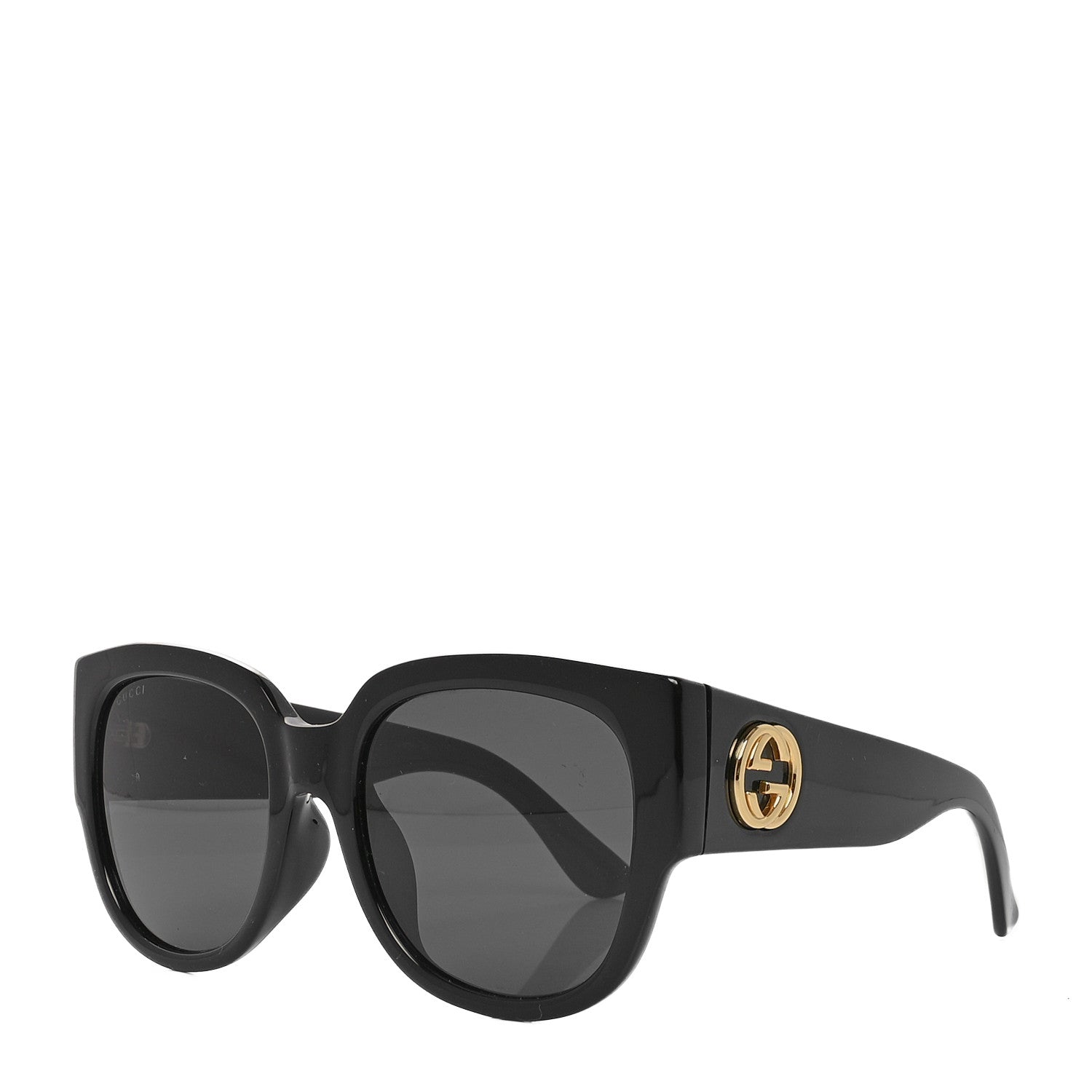 Acetate Square Frame Sunglasses GG0142SA Black