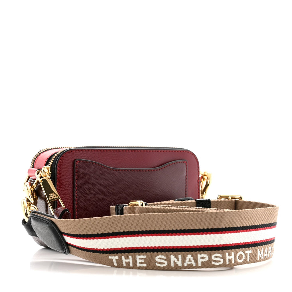 Saffiano Small Snapshot Camera Bag Cranberry Multicolor