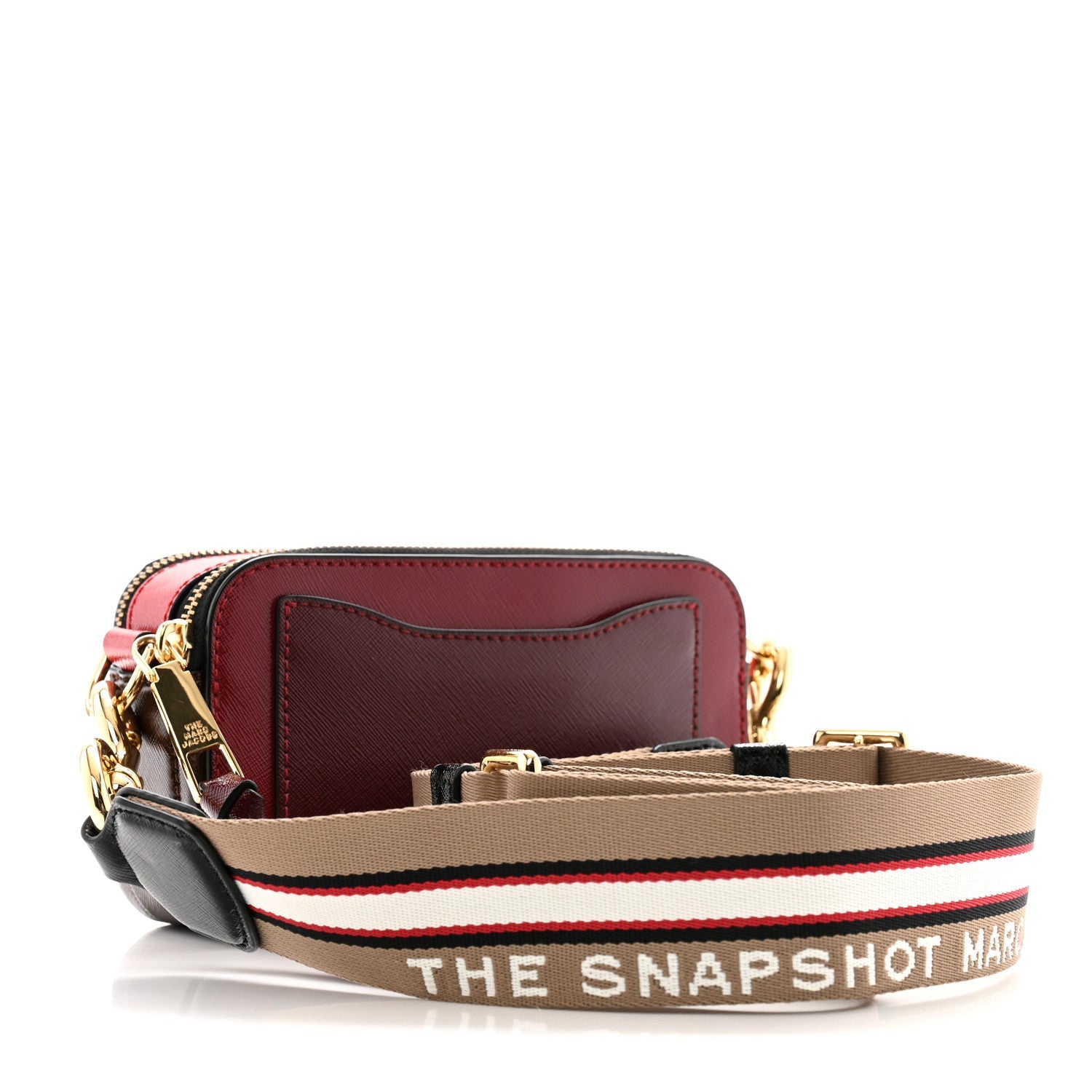 Saffiano Small Snapshot Camera Bag Cranberry Multicolor