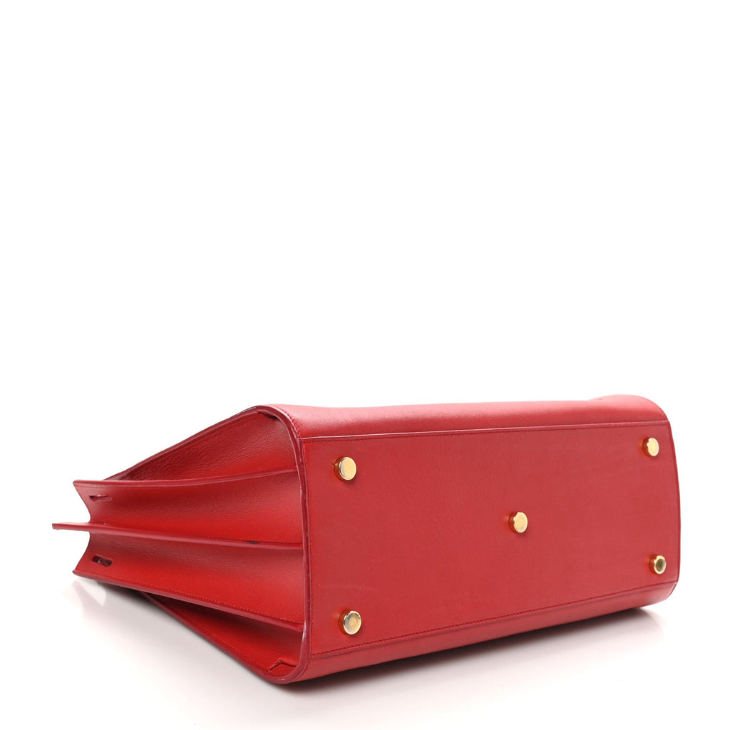 Calfskin Small Sac De Jour Lipstick Red