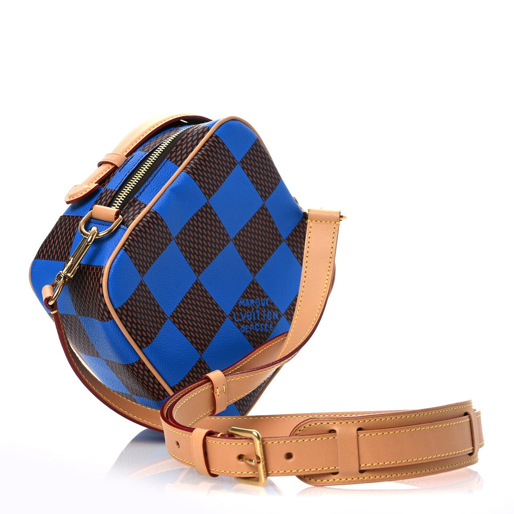 Damier Pop Chess Messenger Blue