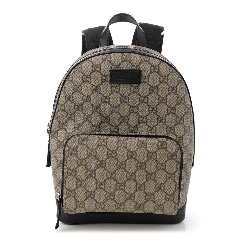 GG Supreme Monogram Small Eden Day Backpack Black