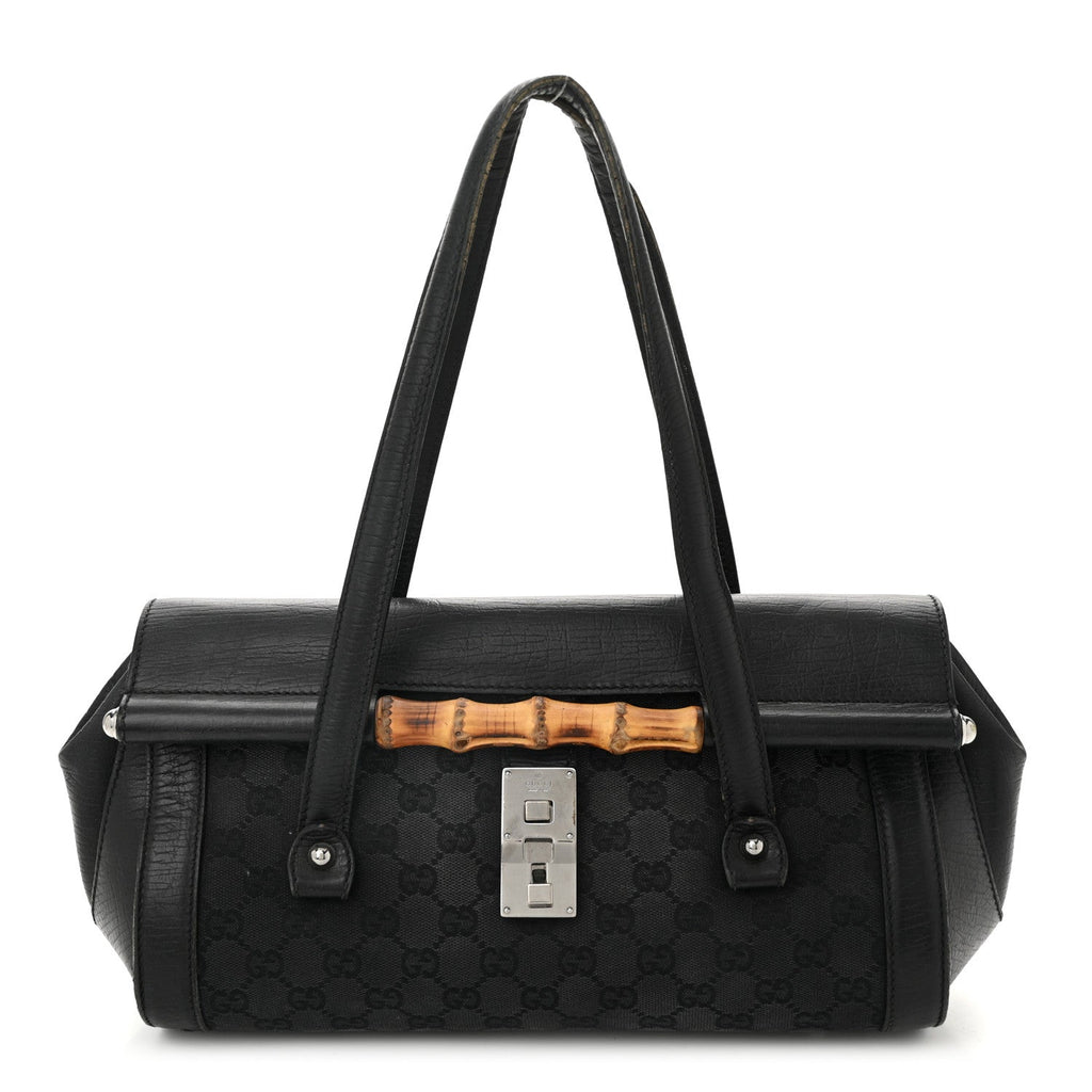 Monogram Bamboo Bullet Bag Black