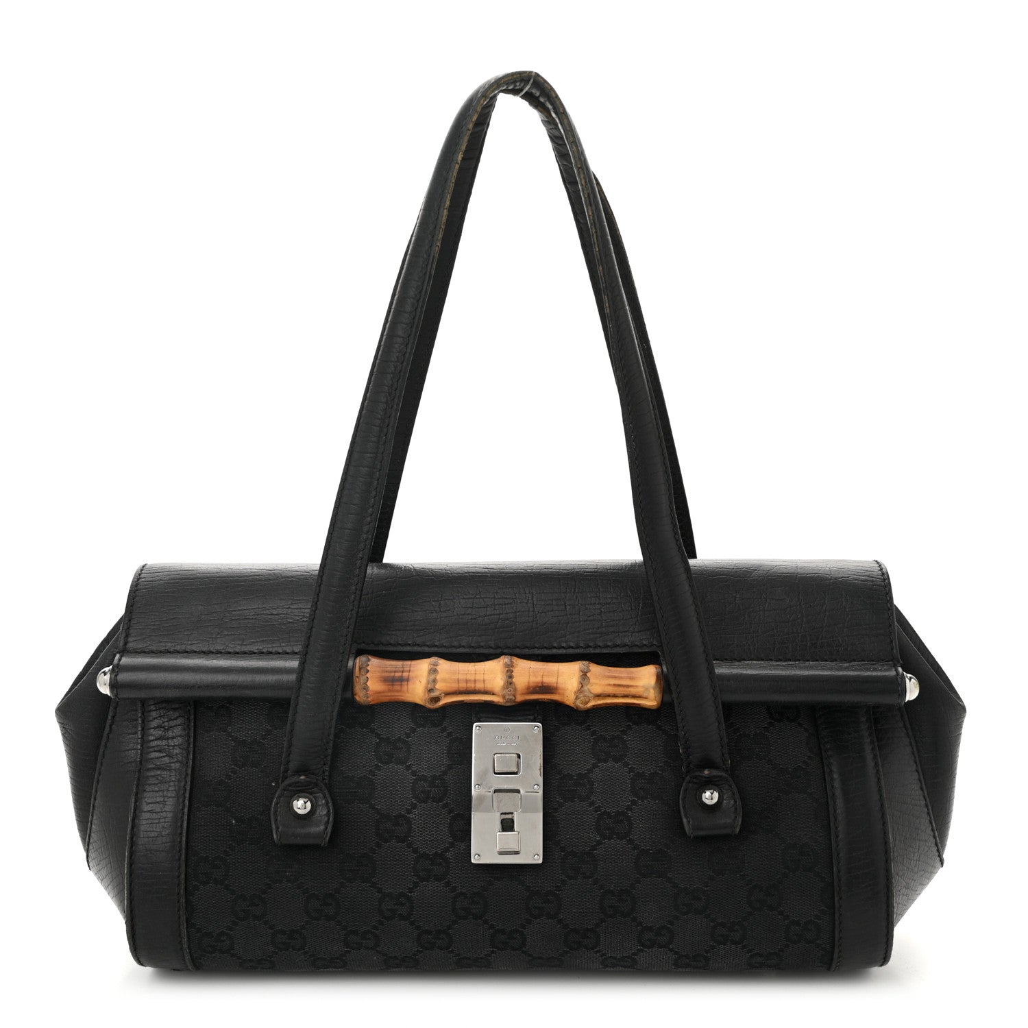 Monogram Bamboo Bullet Bag Black