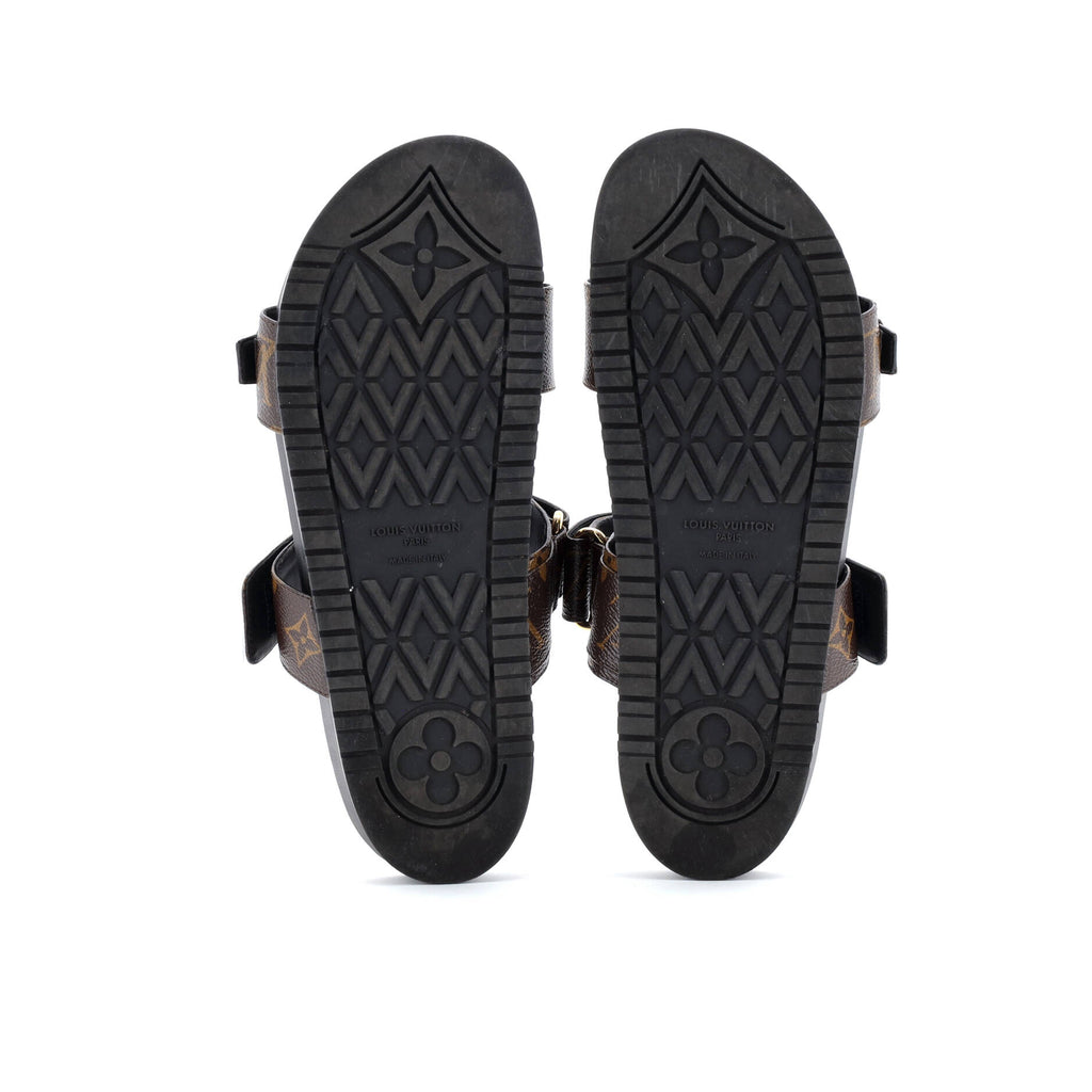 Women's Bom Dia Flat Mules Monogram Canvas