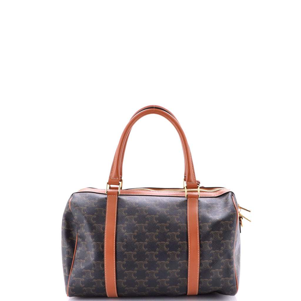 Boston Bag Triomphe Coated Canvas Medium