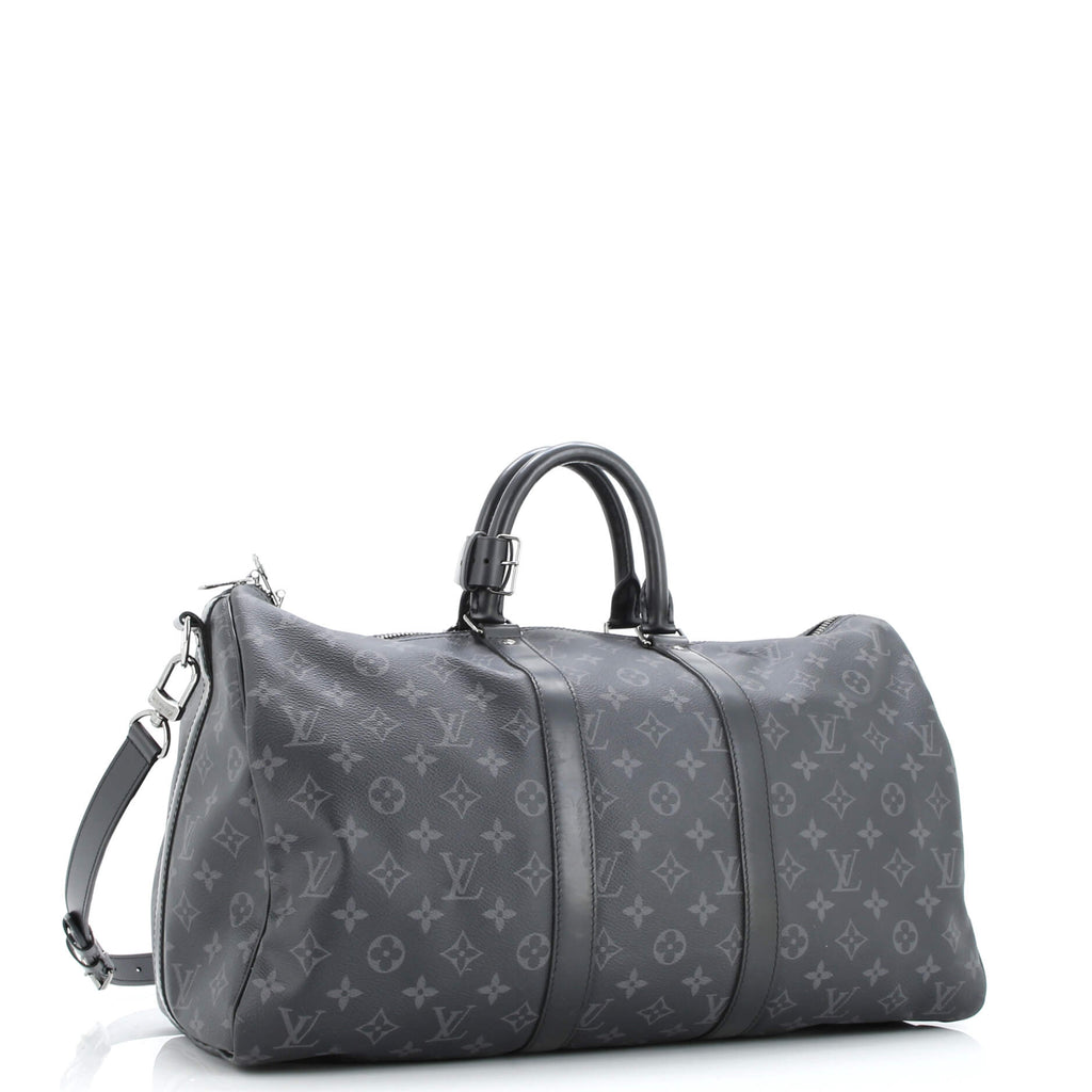 Keepall Bandouliere Bag Monogram Eclipse Canvas 45
