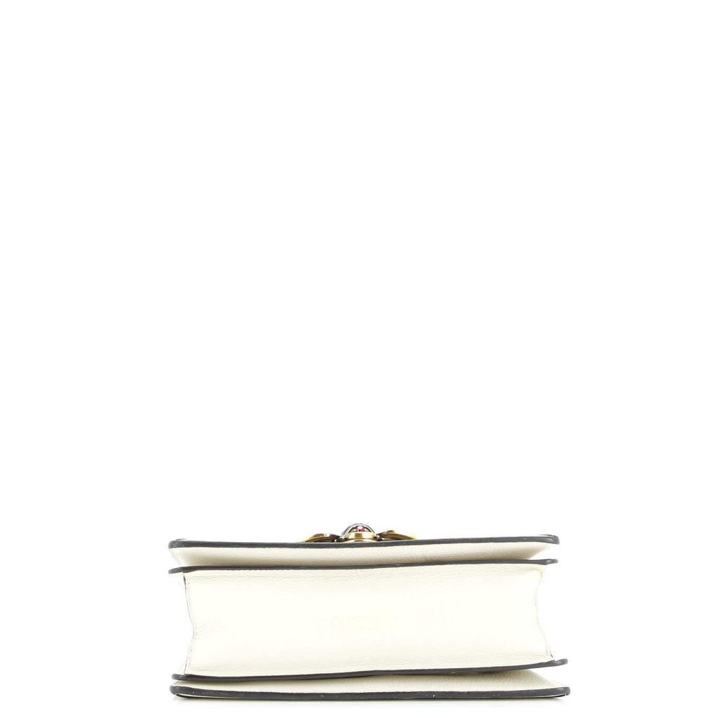 Queen Margaret Top Handle Bag GG Coated Canvas with Leather Small