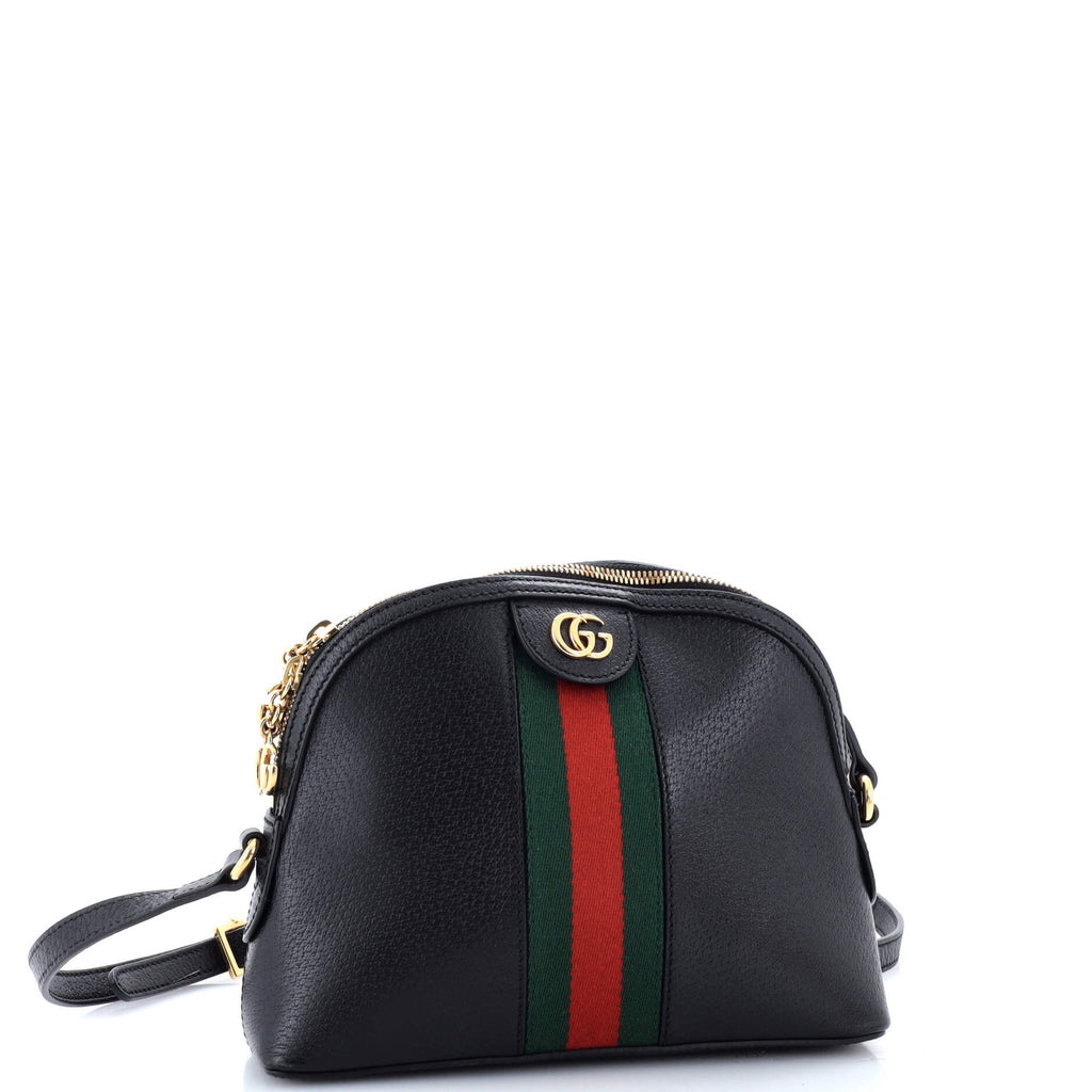 Ophidia Dome Shoulder Bag Leather Small