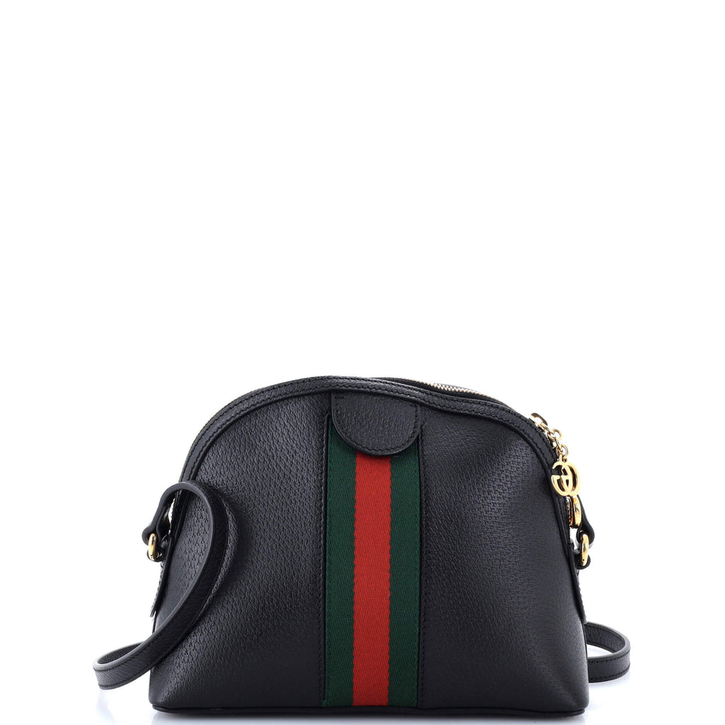 Ophidia Dome Shoulder Bag Leather Small