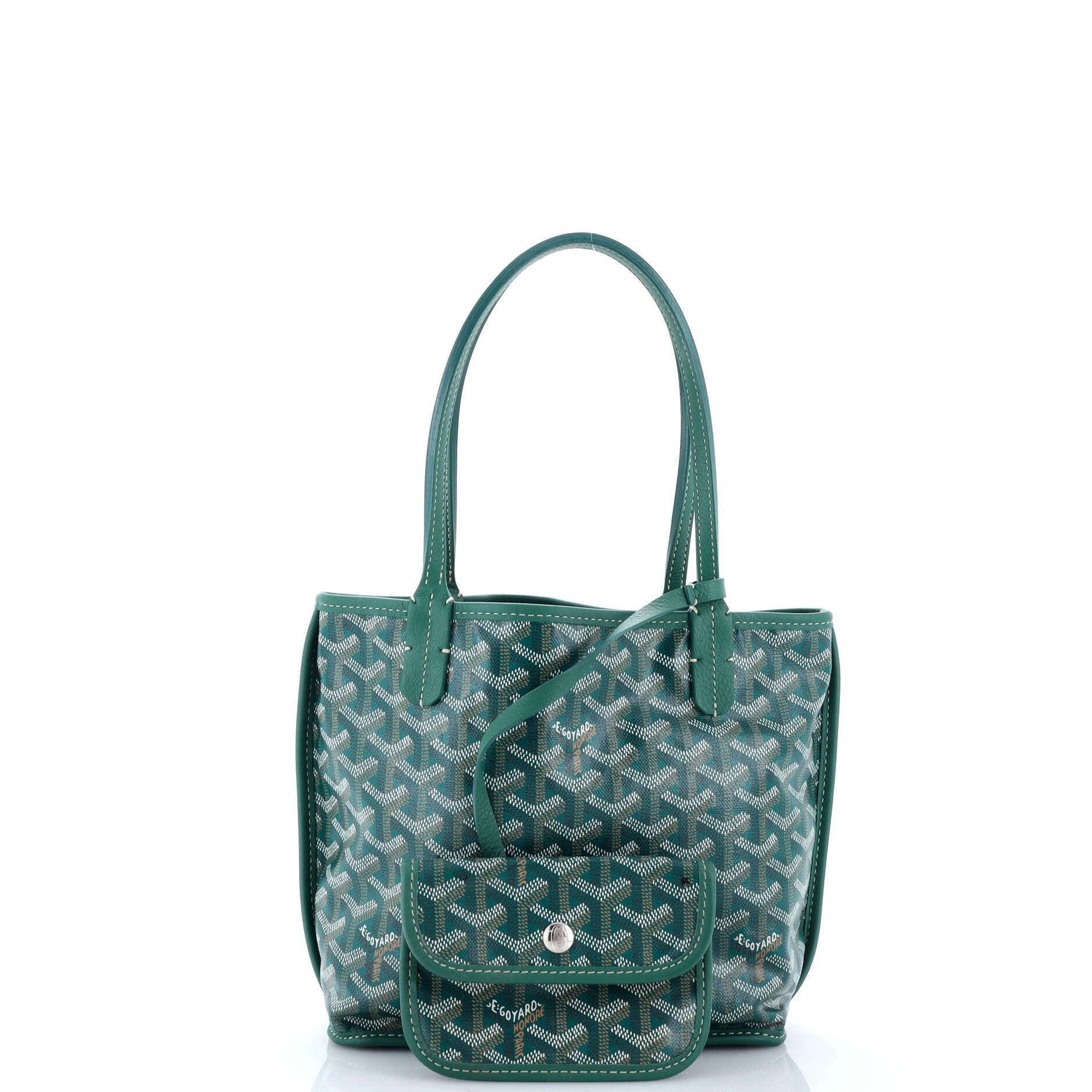 Anjou Reversible Tote Coated Canvas Mini