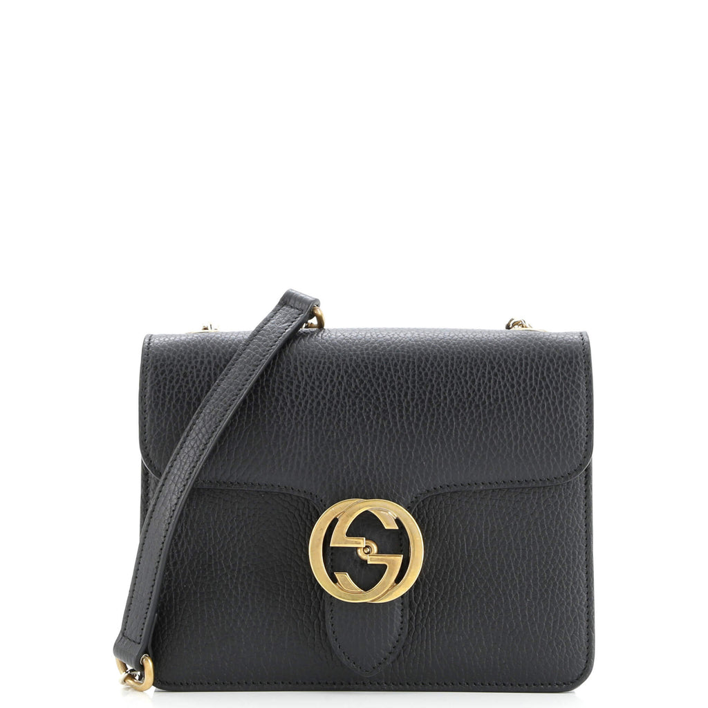 Interlocking Shoulder Bag Leather Small