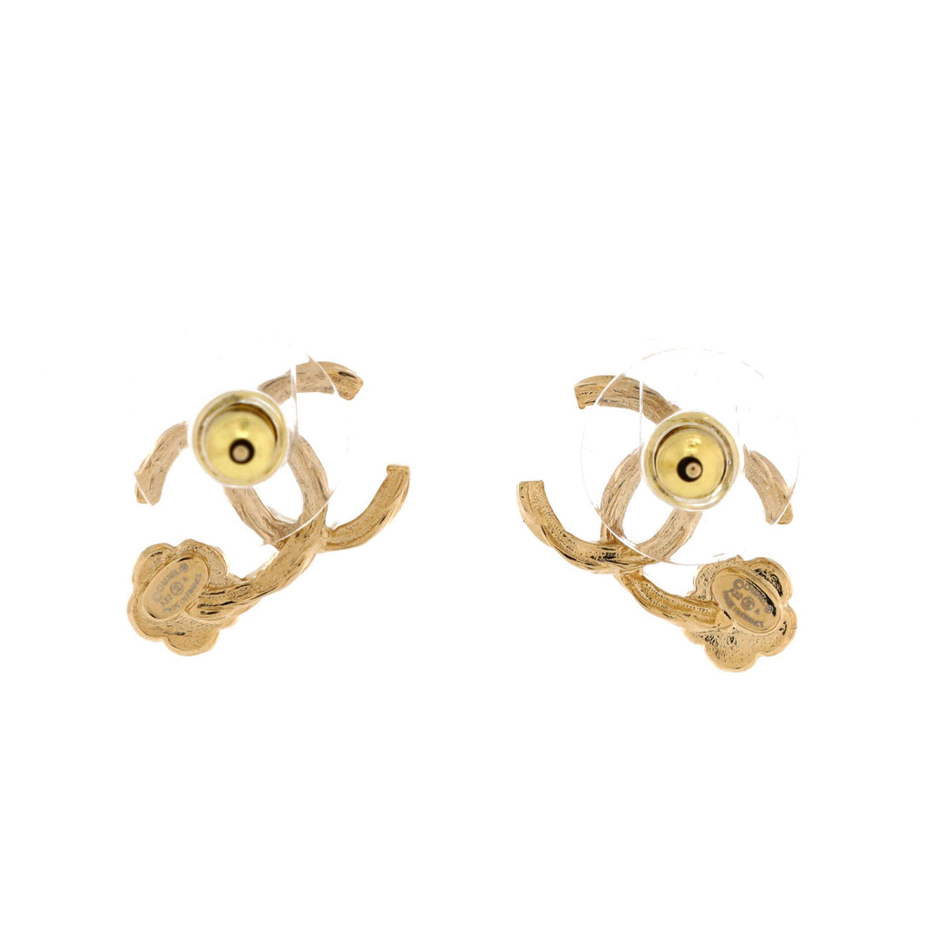 CC Camellia Stud Earrings Metal