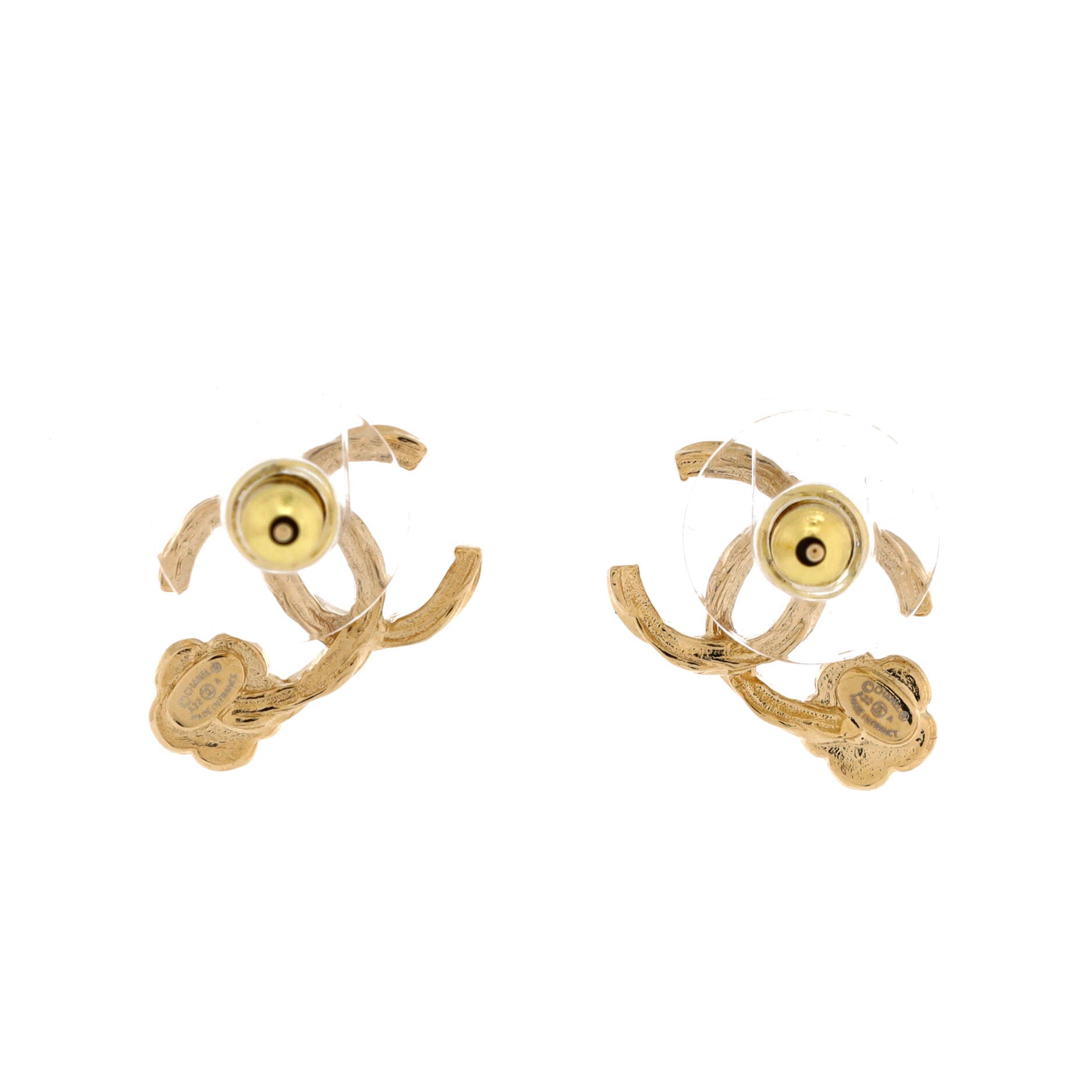 CC Camellia Stud Earrings Metal