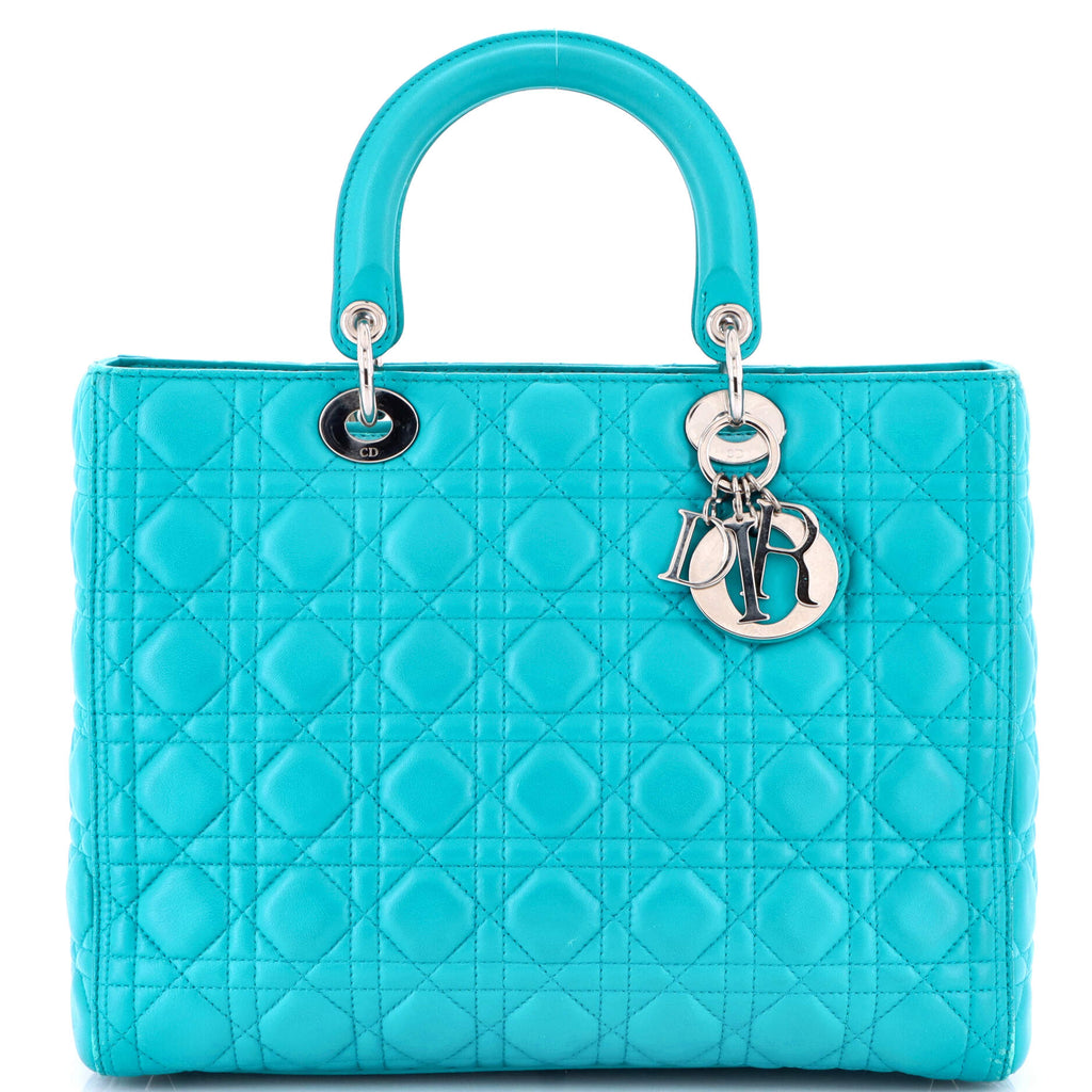 Lady Dior Bag Cannage Quilt Lambskin Large