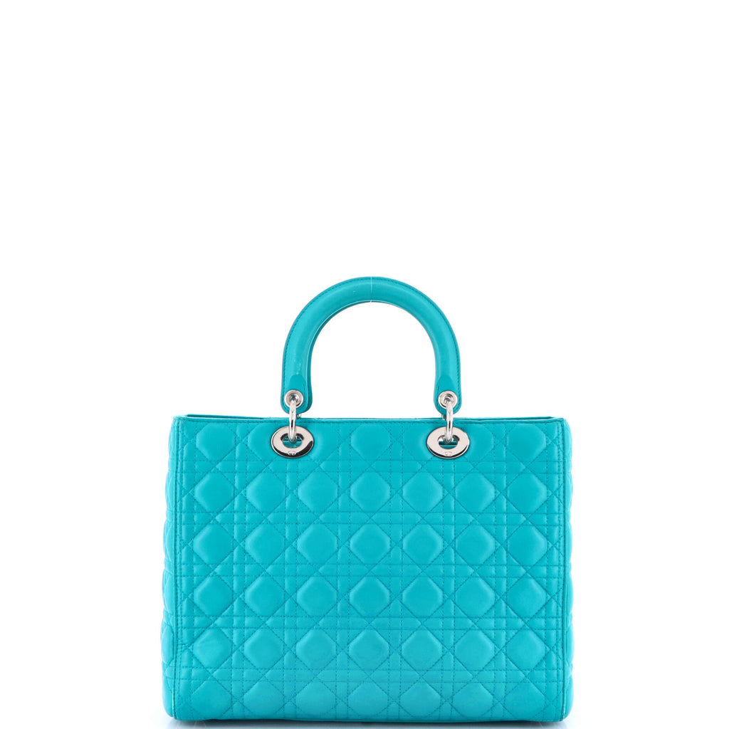 Lady Dior Bag Cannage Quilt Lambskin Large