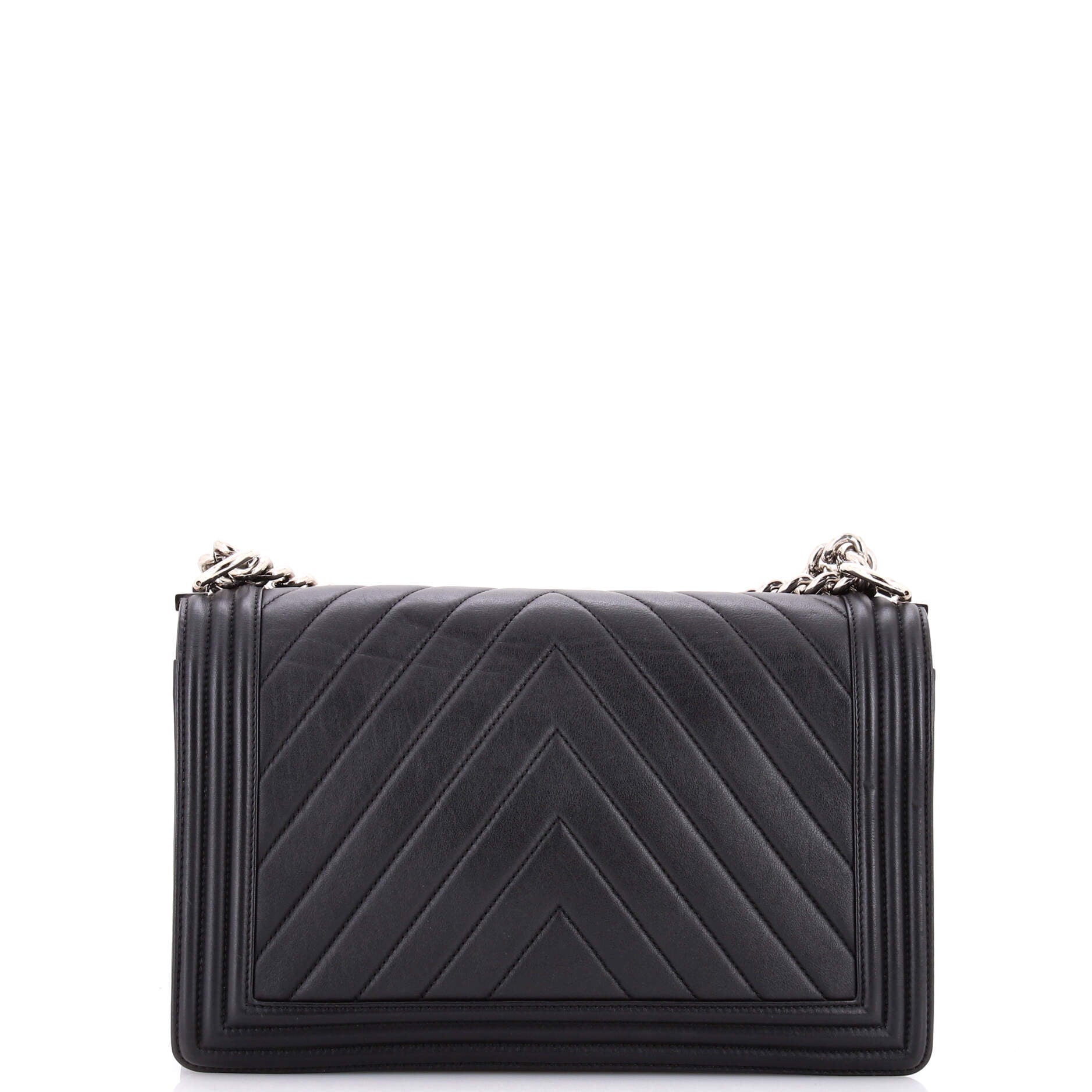 Boy Flap Bag Chevron Calfskin New Medium