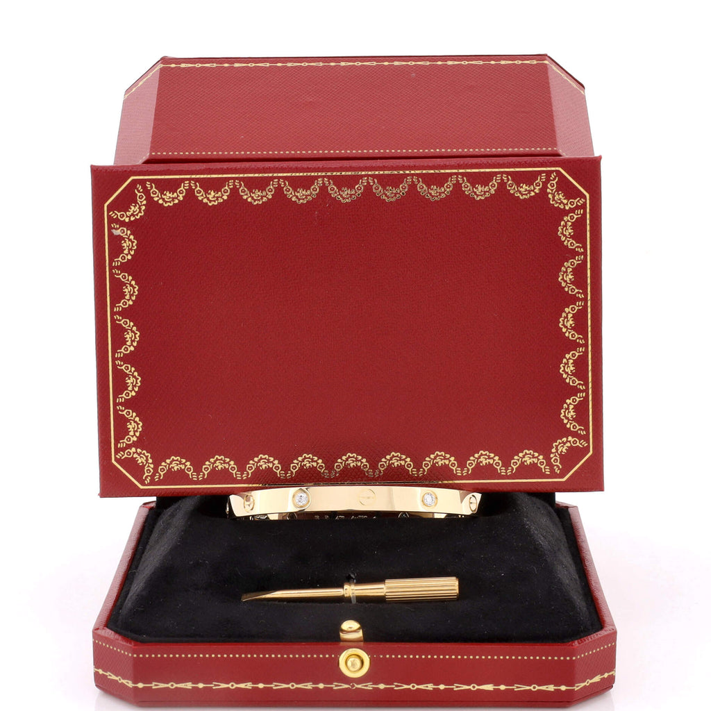 Love 4 Diamond Bracelet 18K Yellow Gold with Diamonds