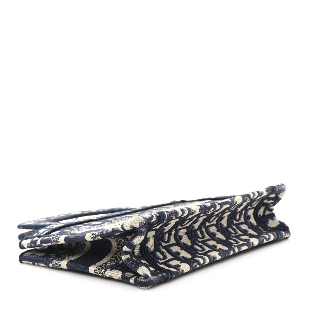 Oblique Mini Book Tote Blue Multicolor