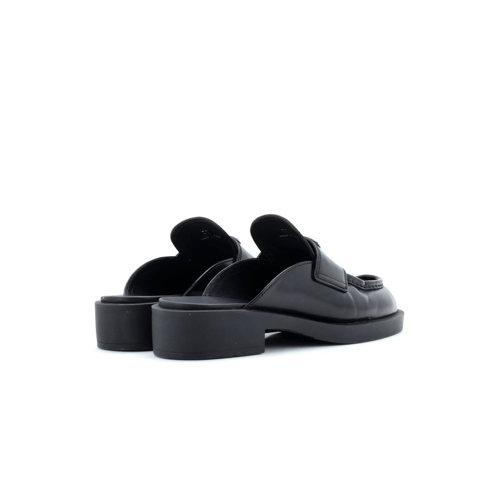 Women's Triangle Logo Slide Mules Leather