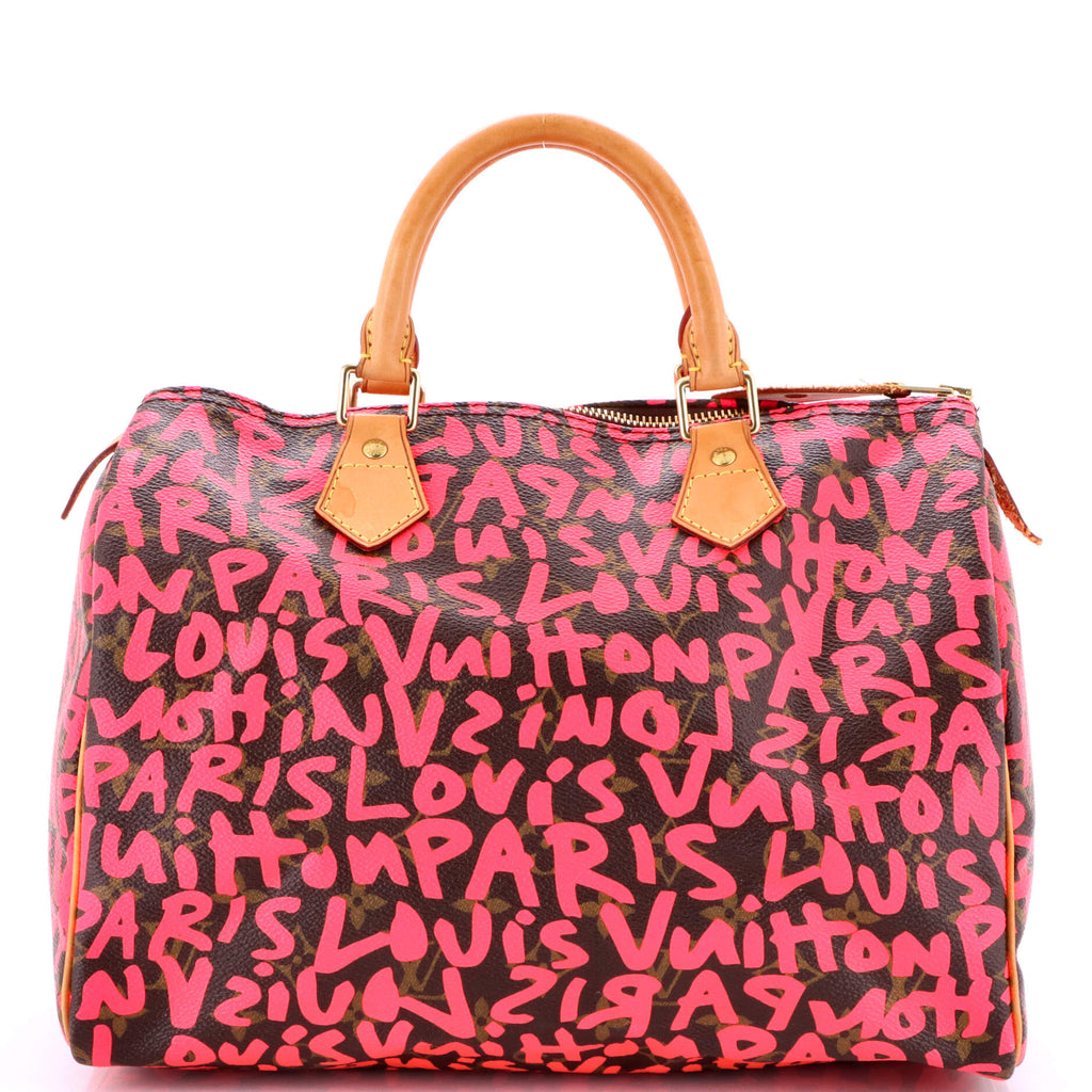 Speedy Handbag Limited Edition Monogram Graffiti 30