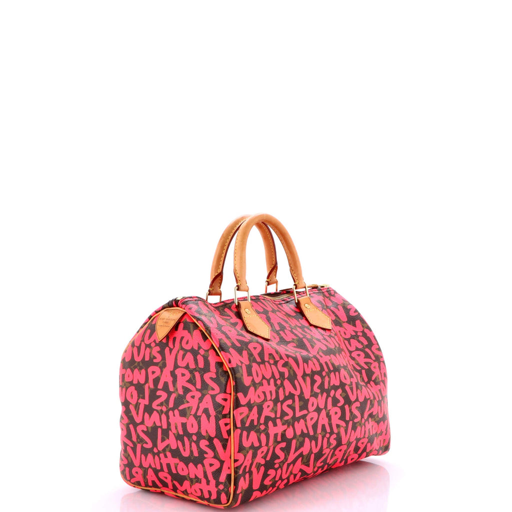 Speedy Handbag Limited Edition Monogram Graffiti 30