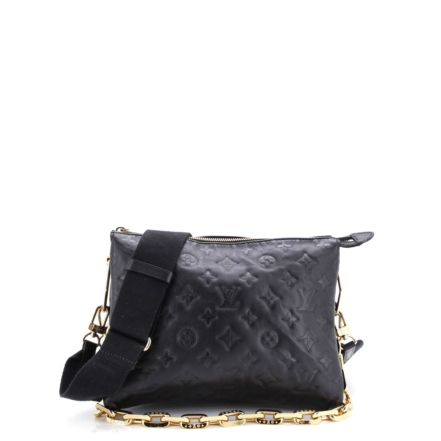 Coussin Bag Monogram Embossed Lambskin PM