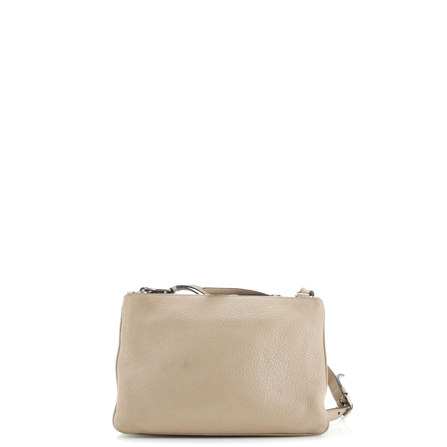 Double Zip Crossbody Bag Vitello Daino Small