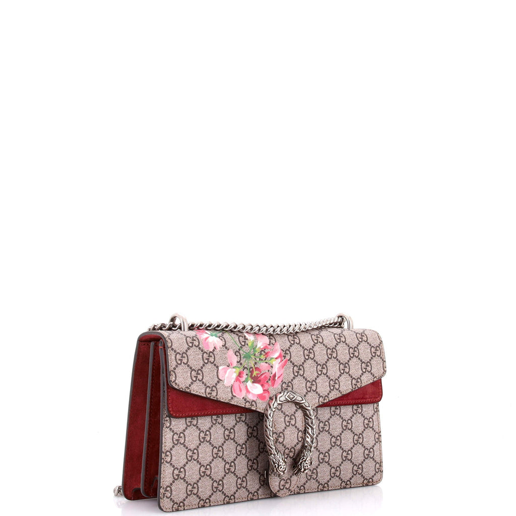 Dionysus Bag Blooms Print GG Coated Canvas Small