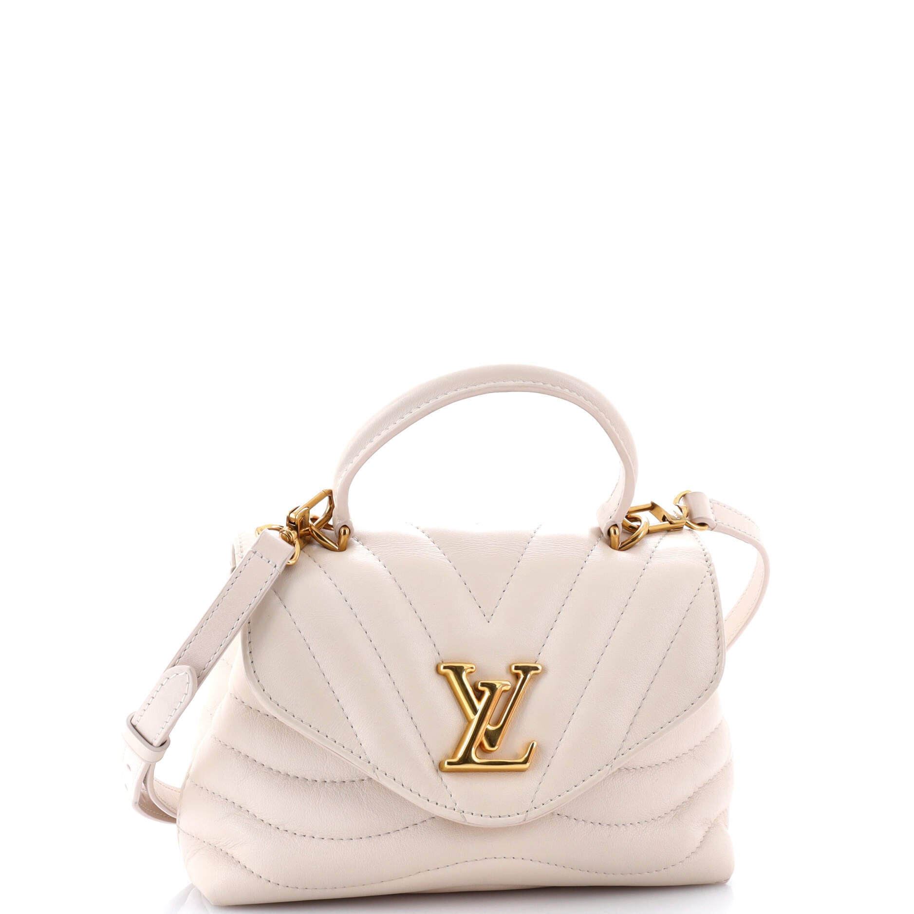 New Wave Hold Me Top Handle Bag Quilted Leather