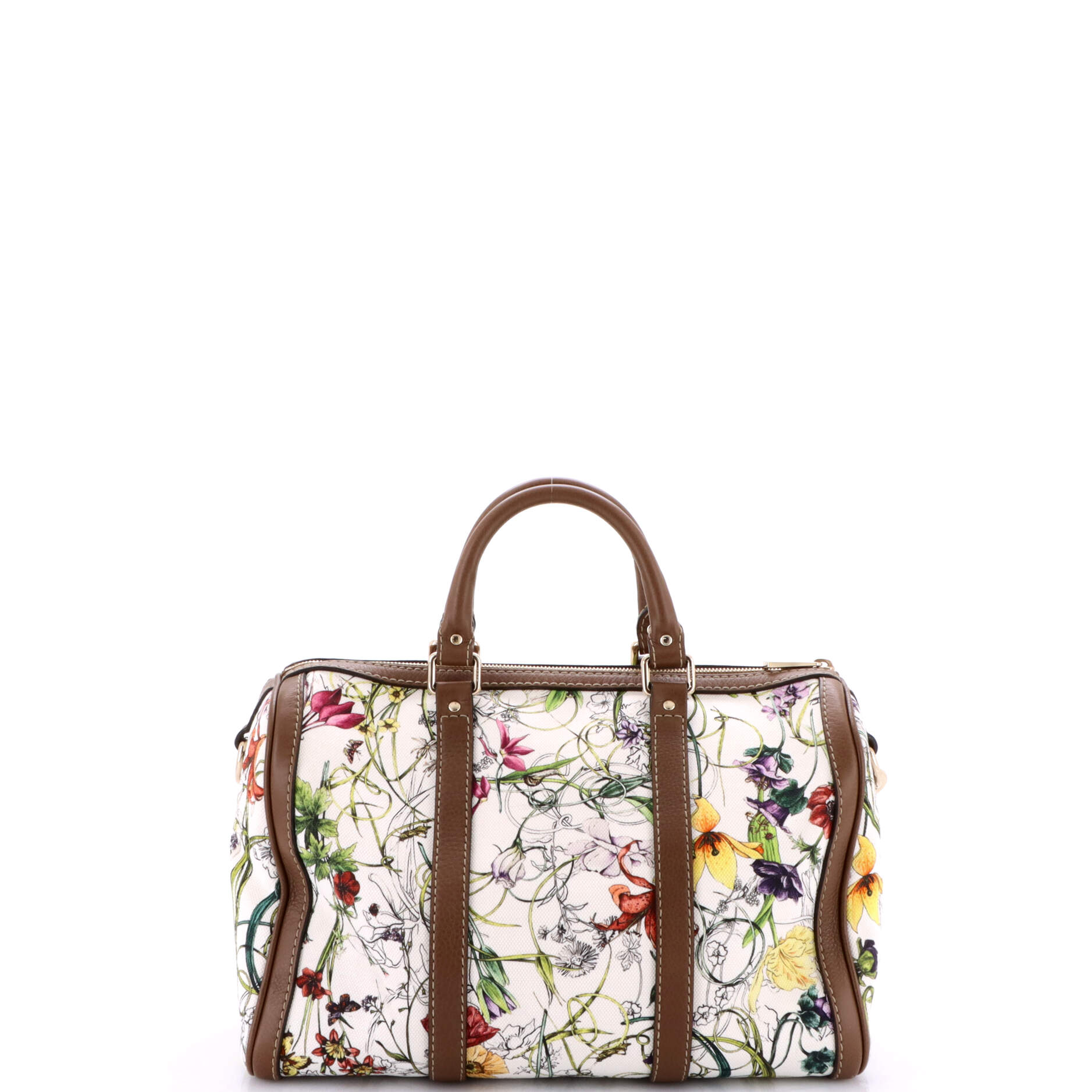 Convertible Joy Boston Bag Flora Canvas Medium