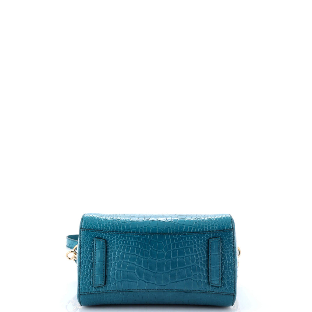 Antigona Bag Crocodile Embossed Leather Mini