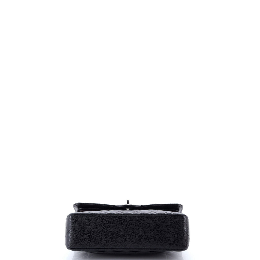 Classic Double Flap Bag Quilted Caviar Small