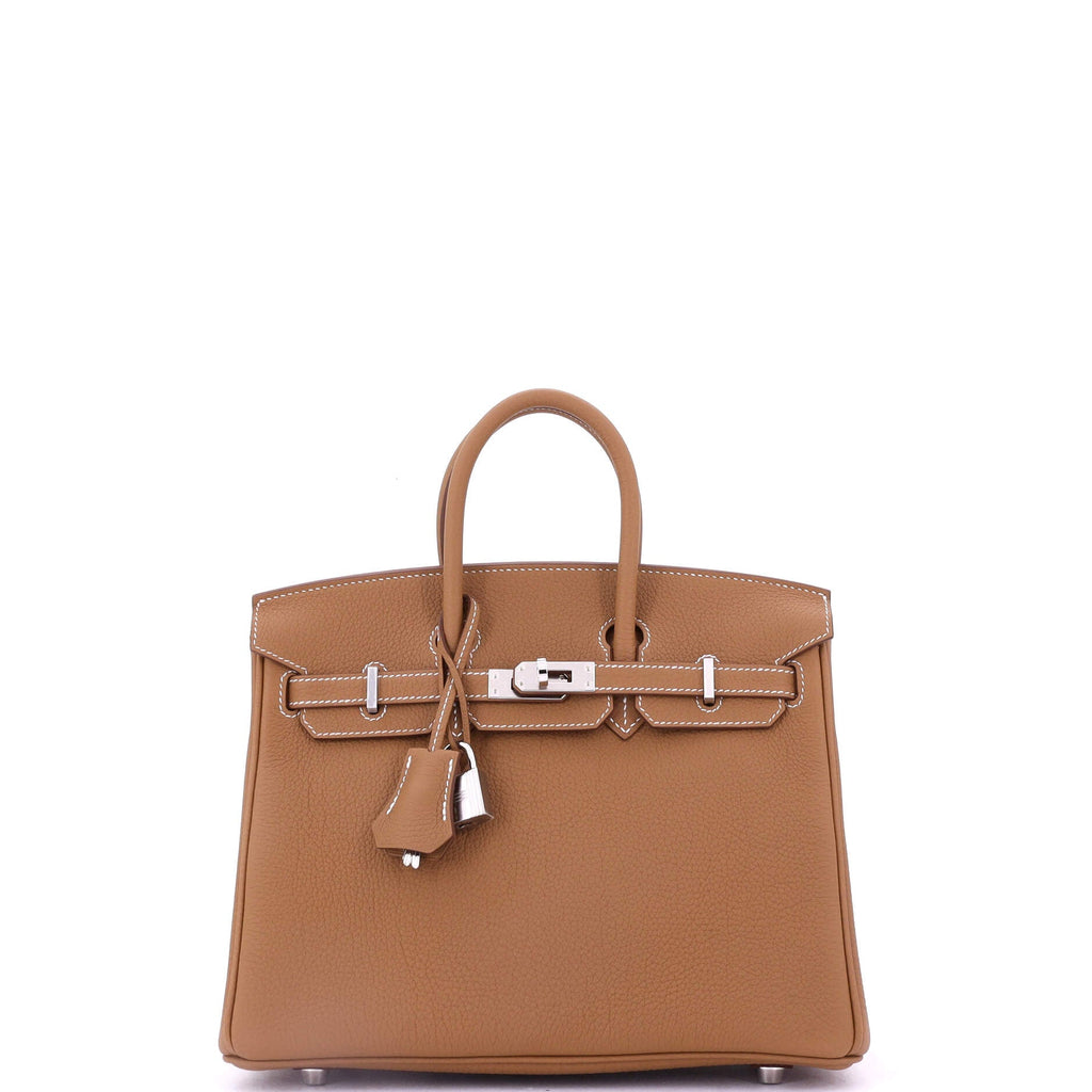 Birkin Handbag Gold Togo with Palladium Hardware 25