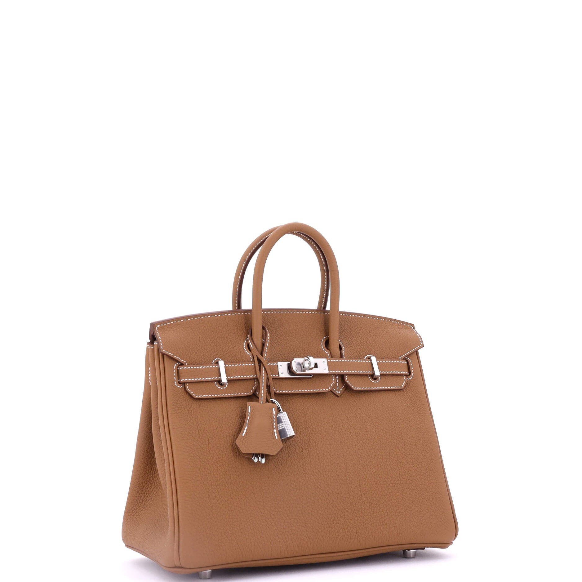 Birkin Handbag Gold Togo with Palladium Hardware 25