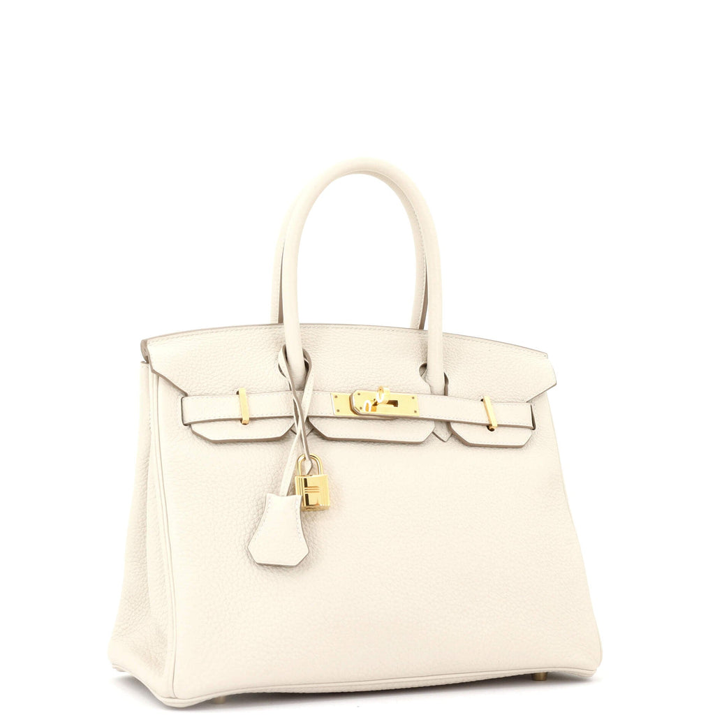 Birkin Handbag Light Togo with Gold Hardware 30