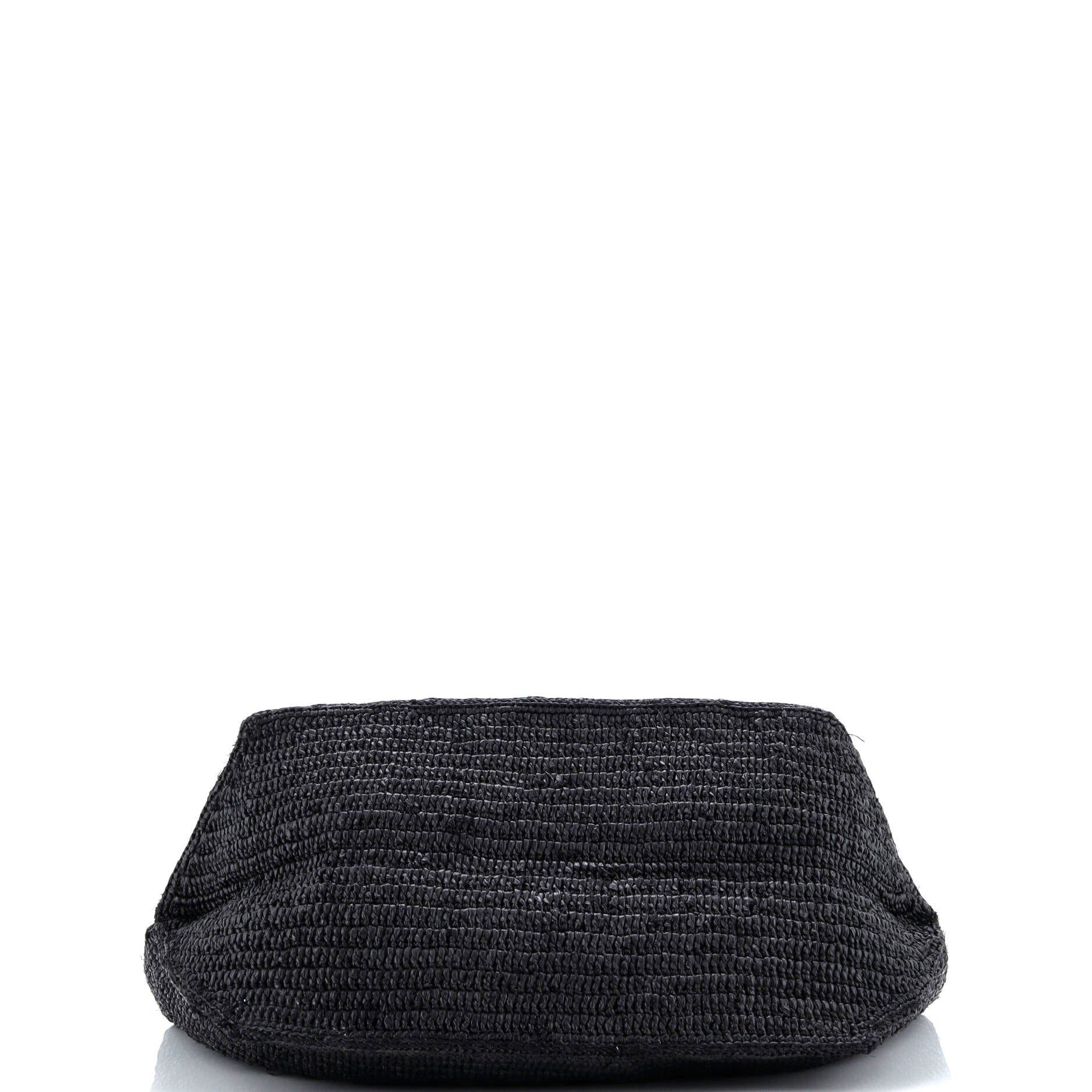 Fold Logo Strap Tote Raffia Large