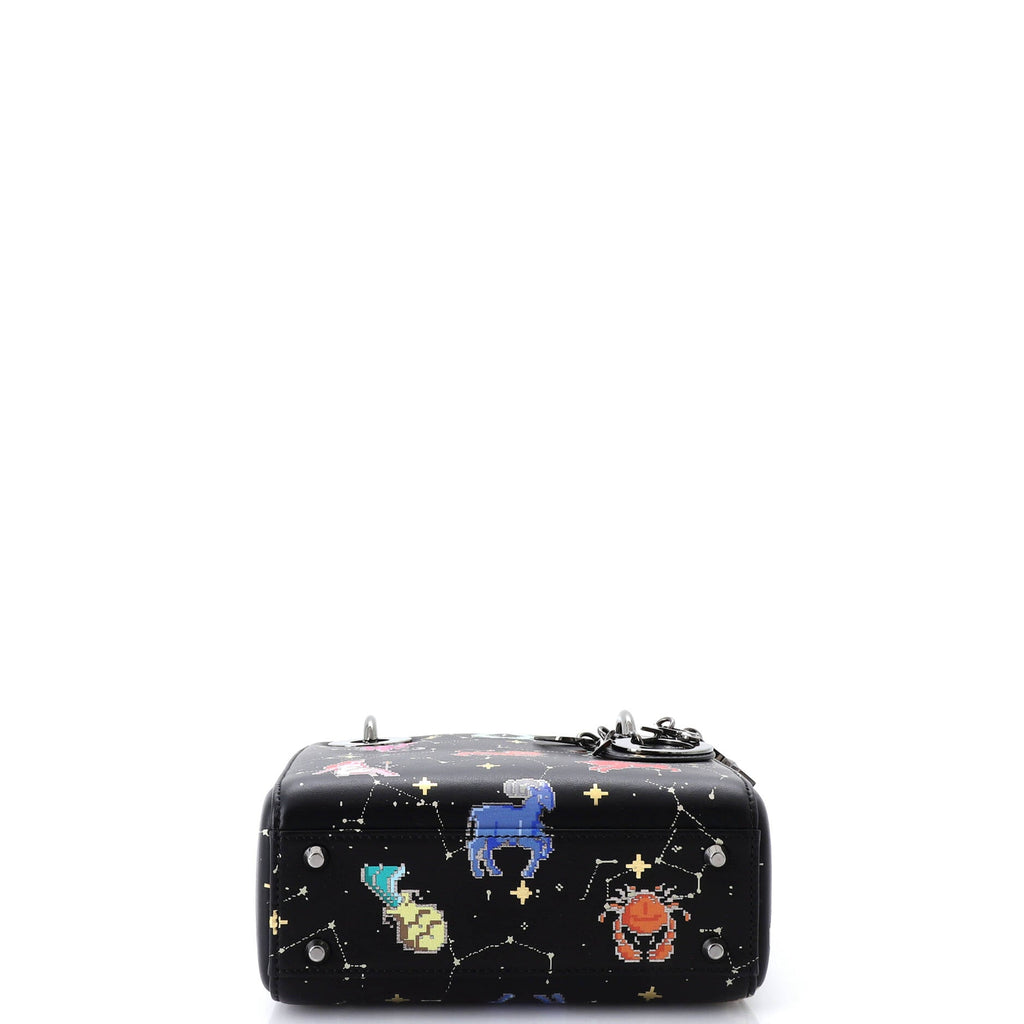 Lady Dior Bag Limited Edition Pixel Zodiac Printed Calfskin Mini