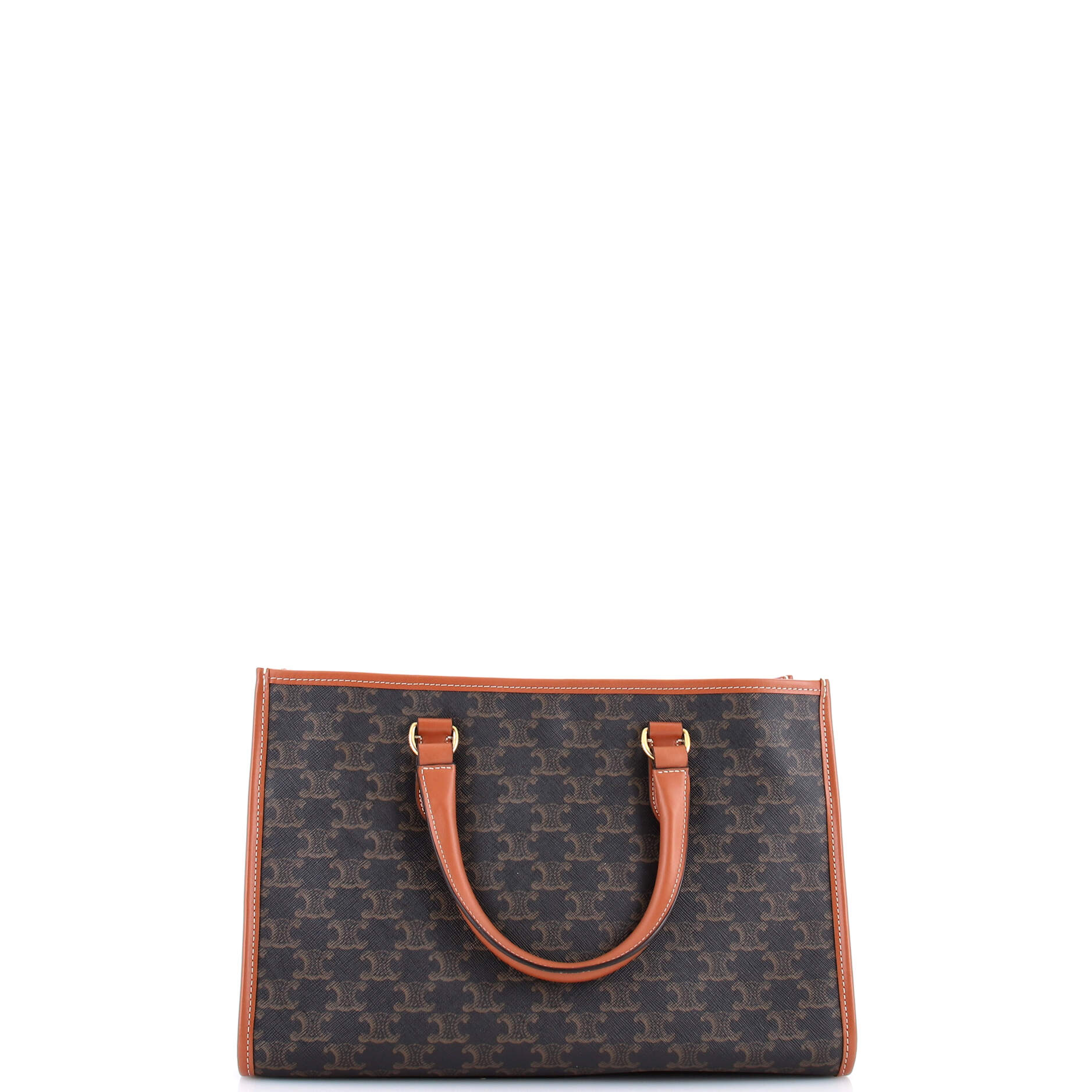 Horizontal Cabas Tote Triomphe Coated Canvas Mini