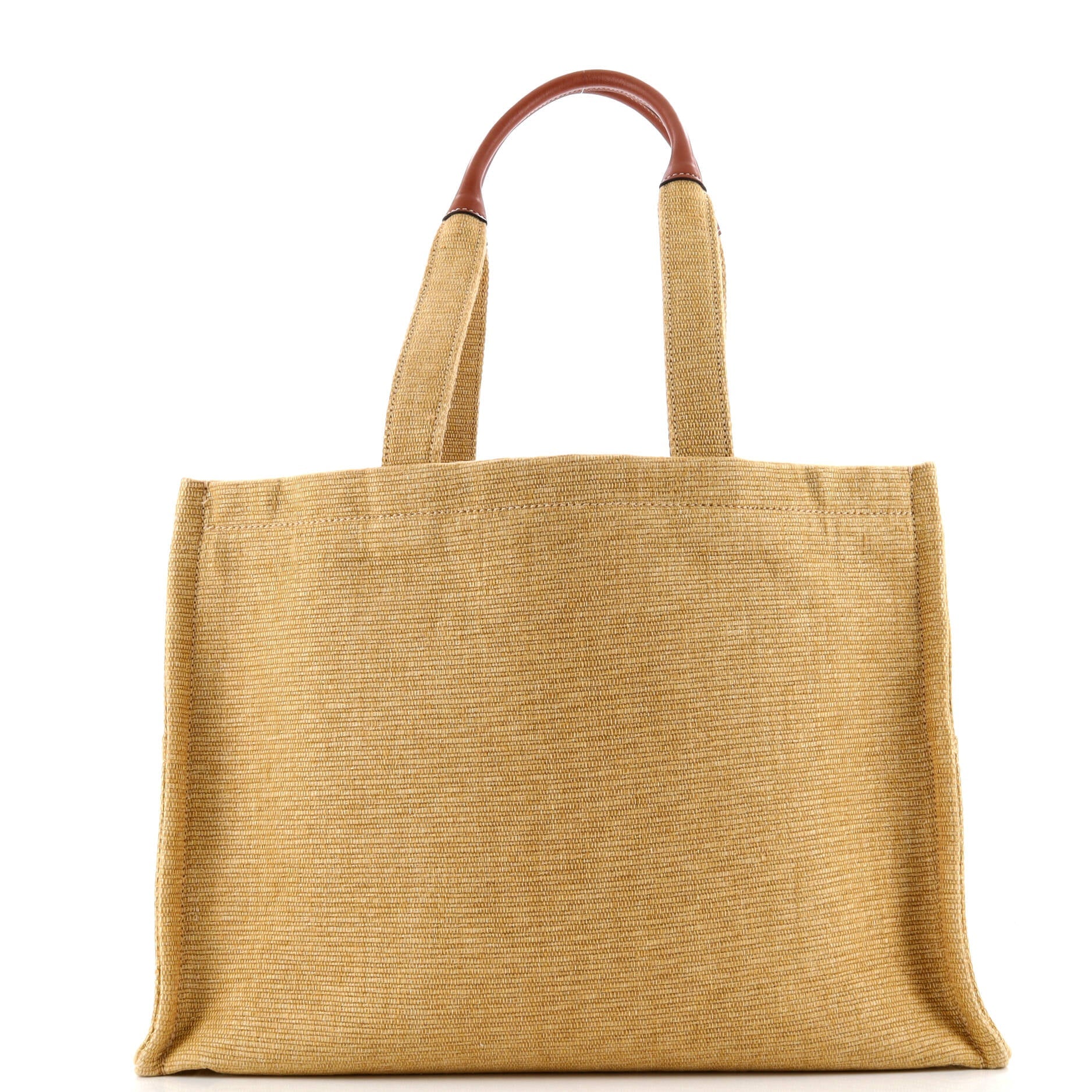 Cabas Thais Tote Raffia Effect Textile Large