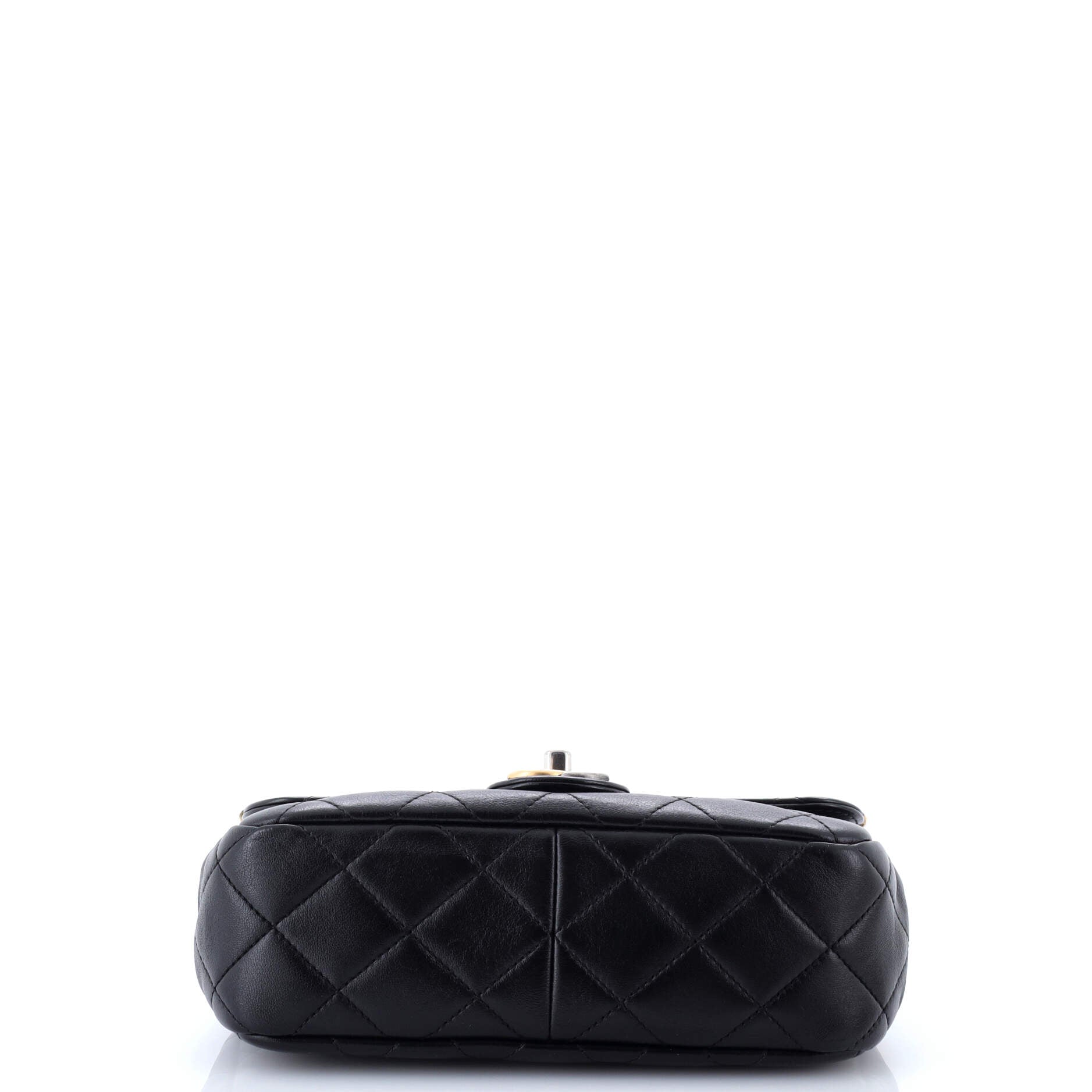 Coco Clips Flap Bag Embellished Quilted Lambskin Small